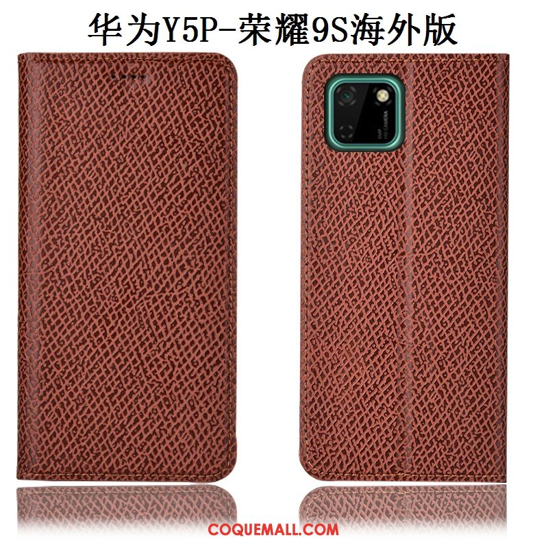 Étui Huawei Y5p Modèle Fleurie Protection Incassable, Coque Huawei Y5p Rouge Téléphone Portable