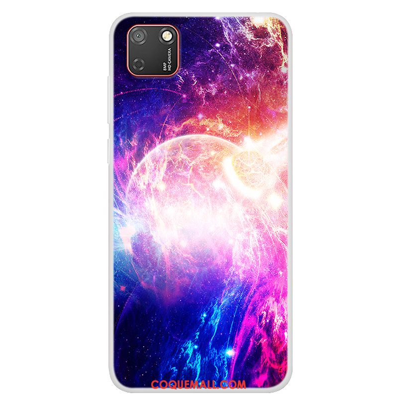 Étui Huawei Y5p Protection Fluide Doux Ciel Étoilé, Coque Huawei Y5p Peinture Téléphone Portable