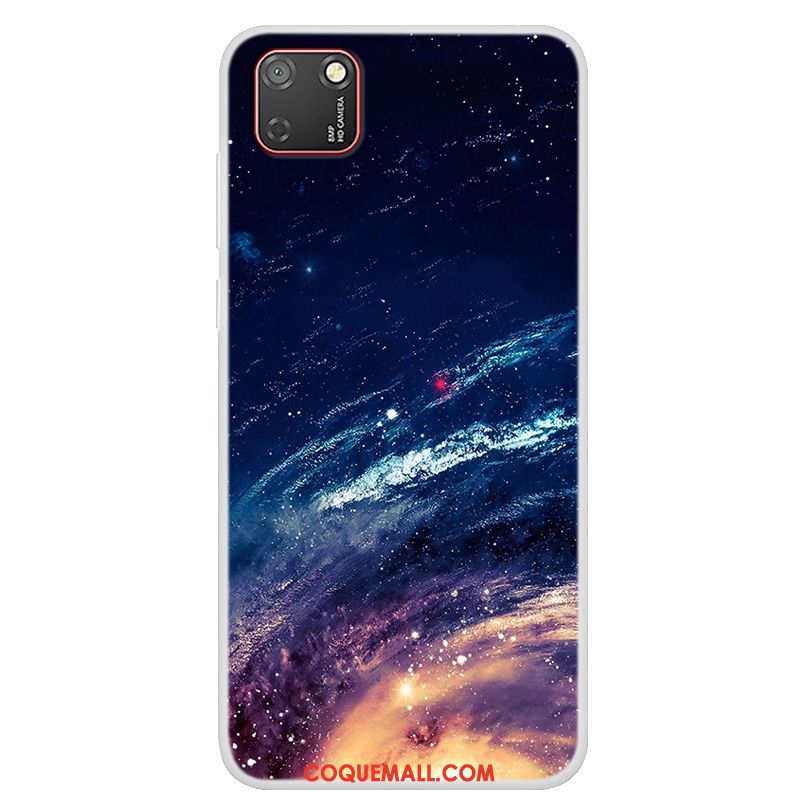 Étui Huawei Y5p Protection Fluide Doux Ciel Étoilé, Coque Huawei Y5p Peinture Téléphone Portable