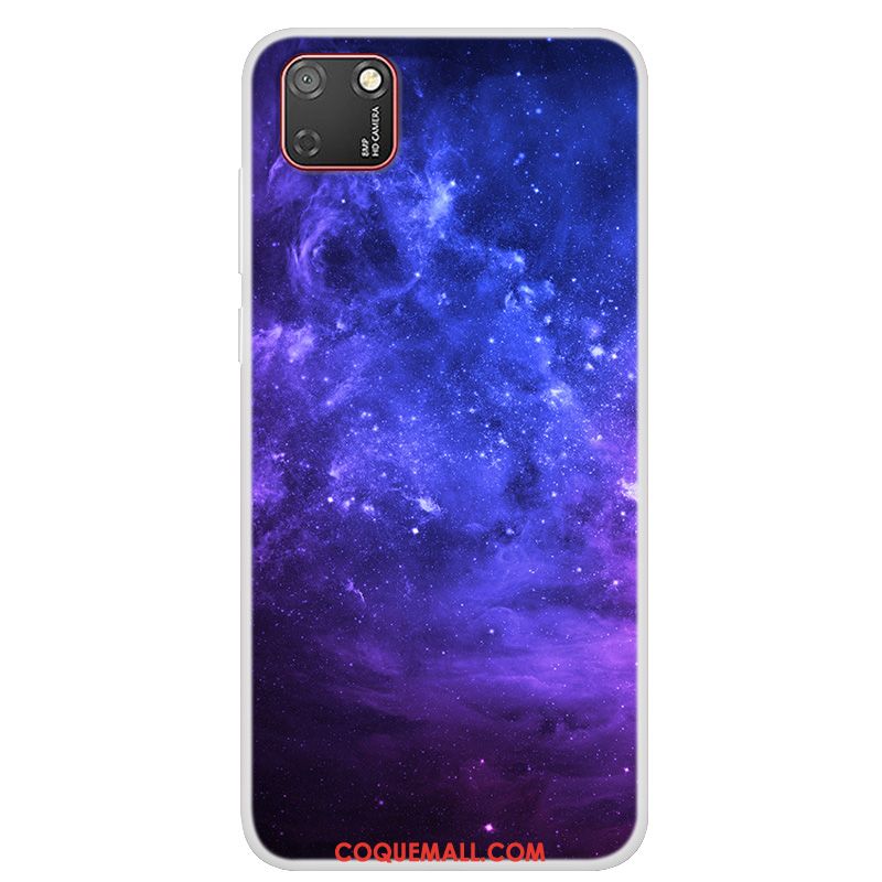 Étui Huawei Y5p Protection Fluide Doux Ciel Étoilé, Coque Huawei Y5p Peinture Téléphone Portable