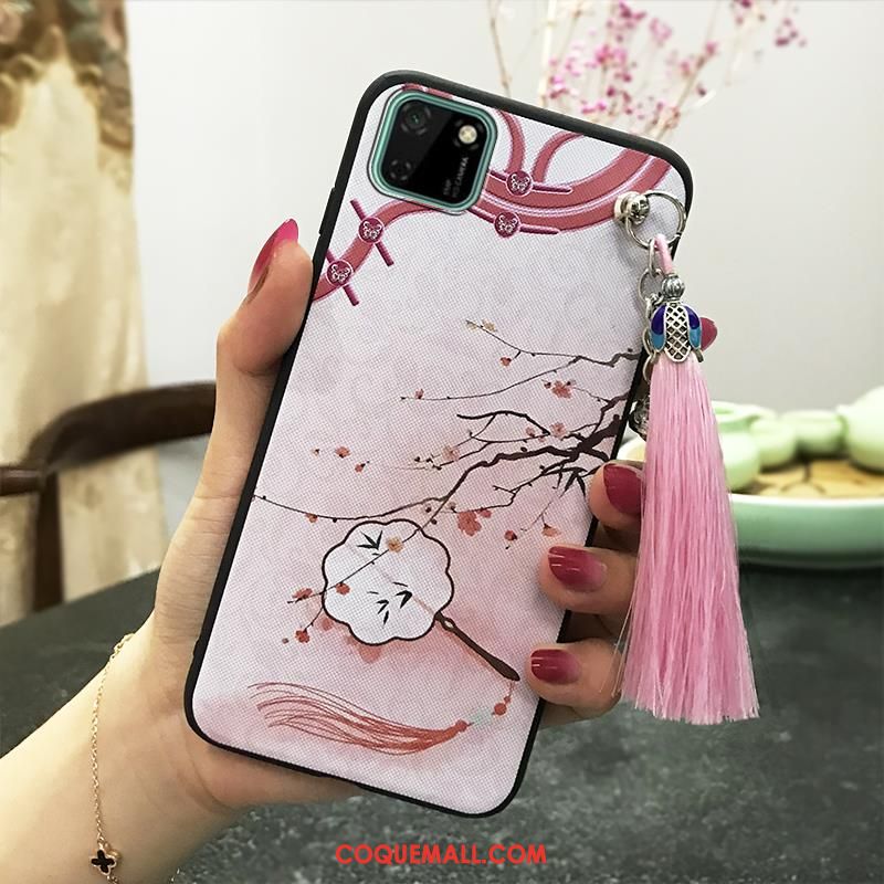 Étui Huawei Y5p Téléphone Portable Rose Classiques, Coque Huawei Y5p Vent Palais