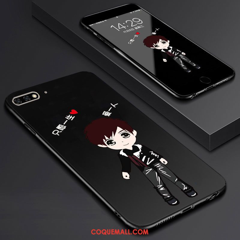 Étui Huawei Y6 2018 Art Membrane Support, Coque Huawei Y6 2018 Téléphone Portable Tempérer