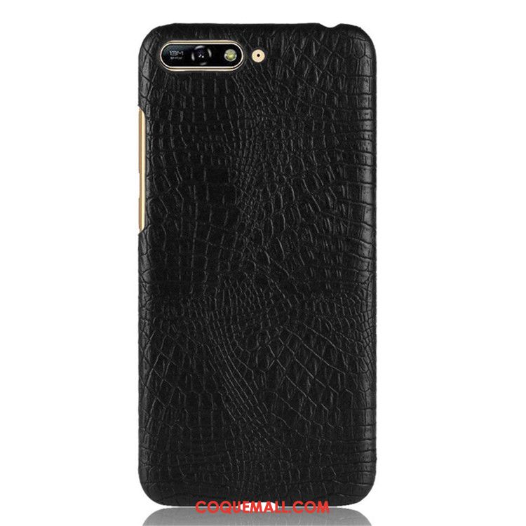 Étui Huawei Y6 2018 Crocodile Modèle Incassable Protection, Coque Huawei Y6 2018 Téléphone Portable Difficile