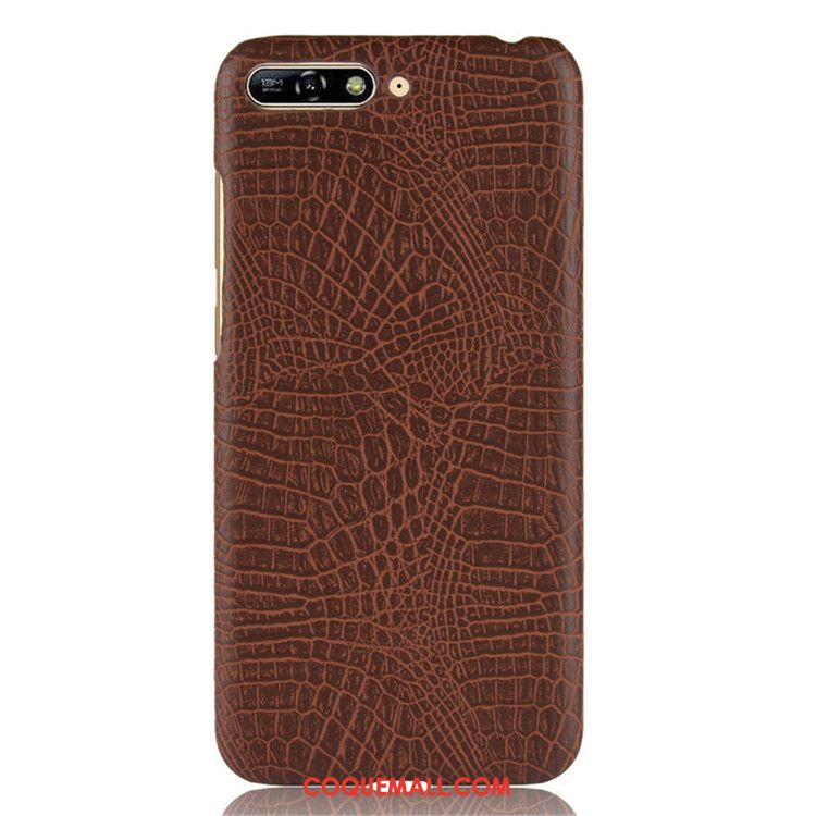 Étui Huawei Y6 2018 Crocodile Modèle Incassable Protection, Coque Huawei Y6 2018 Téléphone Portable Difficile