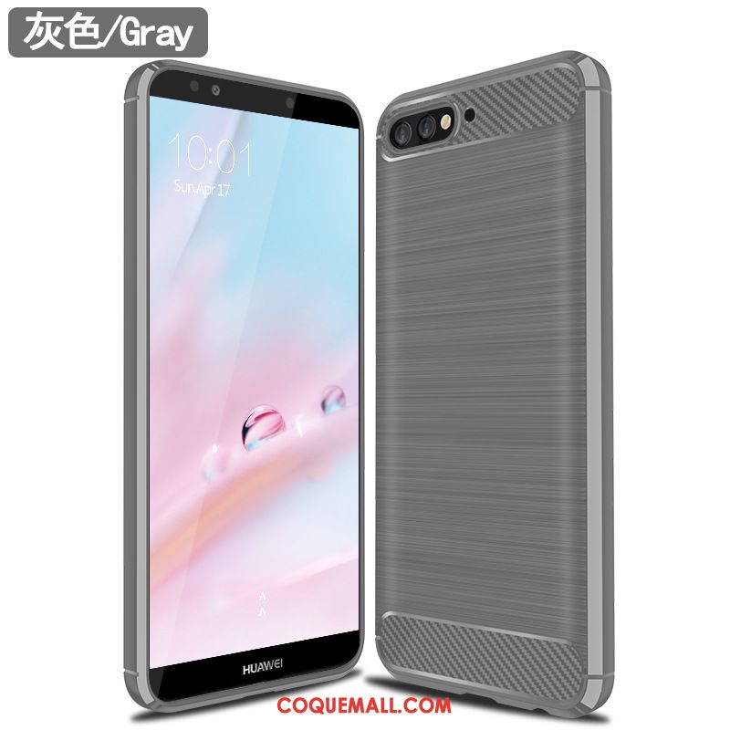 Étui Huawei Y6 2018 Incassable Silicone Créatif, Coque Huawei Y6 2018 Tendance Vert