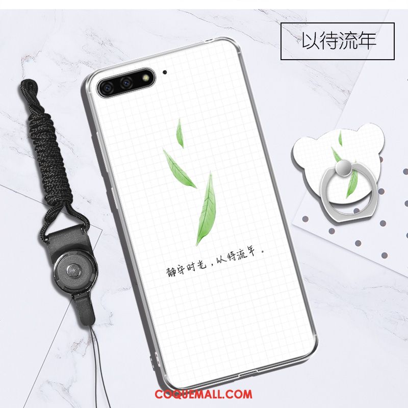 Étui Huawei Y6 2018 Ornements Suspendus Violet Téléphone Portable, Coque Huawei Y6 2018 Créatif