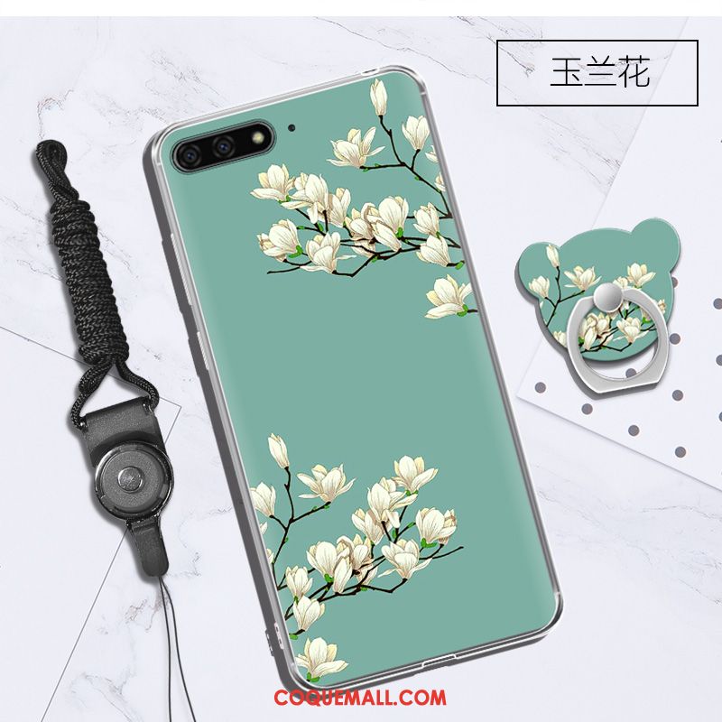 Étui Huawei Y6 2018 Ornements Suspendus Violet Téléphone Portable, Coque Huawei Y6 2018 Créatif