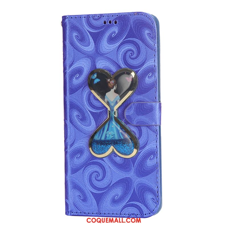 Étui Huawei Y6 2018 Personnalité Portefeuille Nouveau, Coque Huawei Y6 2018 Violet Tout Compris