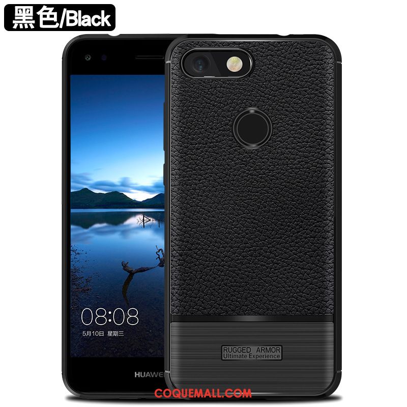 Étui Huawei Y6 2018 Protection Fluide Doux Gris, Coque Huawei Y6 2018 Incassable Silicone