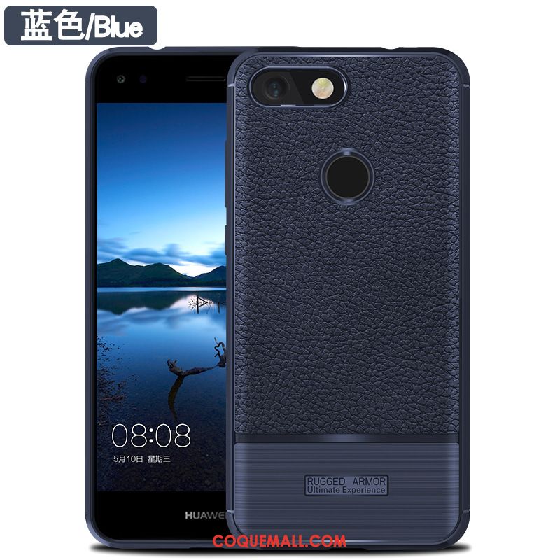 Étui Huawei Y6 2018 Protection Fluide Doux Gris, Coque Huawei Y6 2018 Incassable Silicone