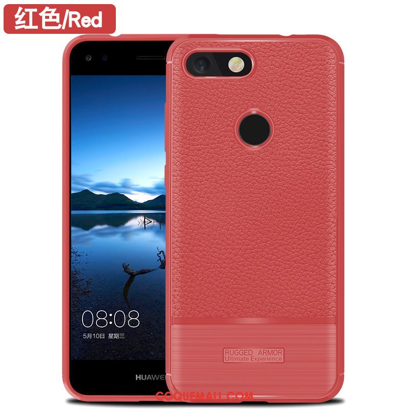 Étui Huawei Y6 2018 Protection Fluide Doux Gris, Coque Huawei Y6 2018 Incassable Silicone