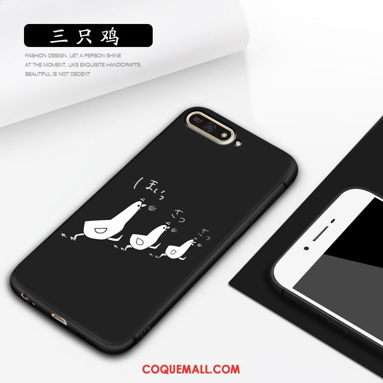 Étui Huawei Y6 2018 Protection Noir Téléphone Portable, Coque Huawei Y6 2018