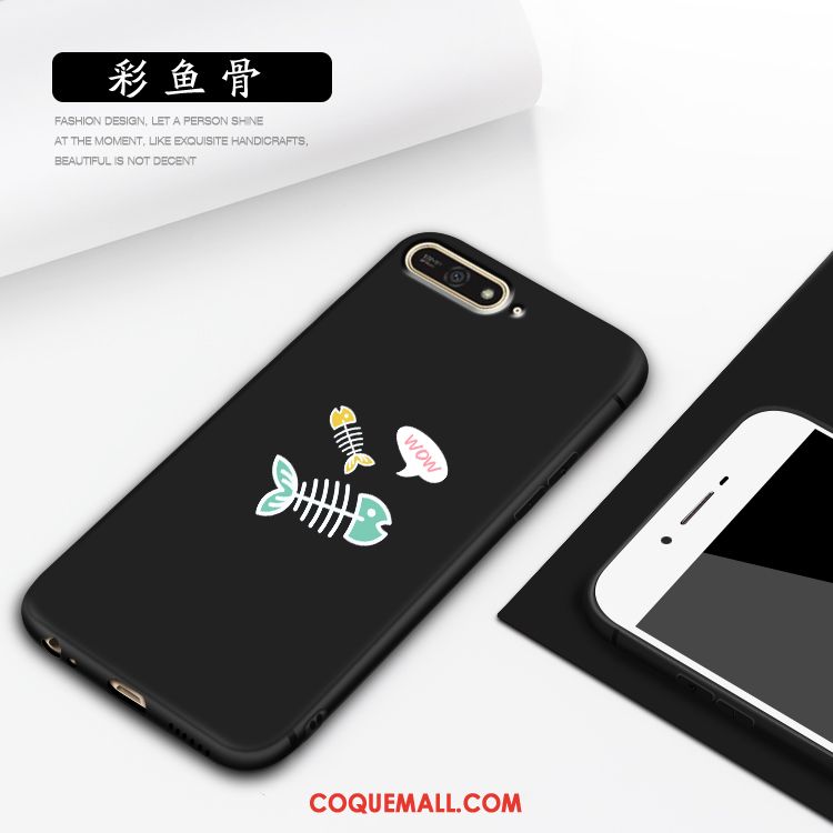 Étui Huawei Y6 2018 Protection Noir Téléphone Portable, Coque Huawei Y6 2018