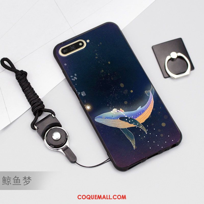 Étui Huawei Y6 2018 Rouge Téléphone Portable Silicone, Coque Huawei Y6 2018 Protection