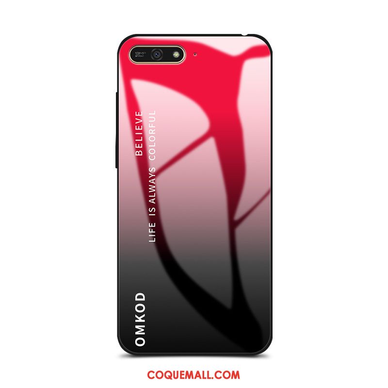 Étui Huawei Y6 2018 Silicone Rose Personnalité, Coque Huawei Y6 2018 Créatif Amoureux