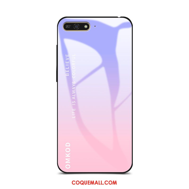 Étui Huawei Y6 2018 Silicone Rose Personnalité, Coque Huawei Y6 2018 Créatif Amoureux