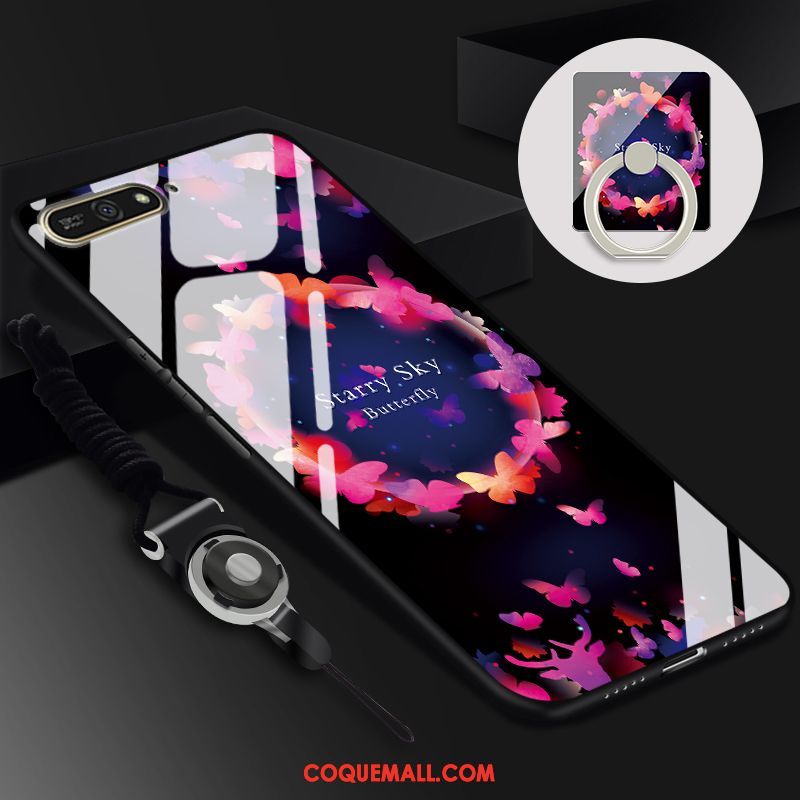 Étui Huawei Y6 2018 Tendance Haute Protection, Coque Huawei Y6 2018 Verre Difficile