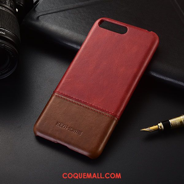 Étui Huawei Y6 2018 Très Mince Téléphone Portable Rouge, Coque Huawei Y6 2018 Protection Business