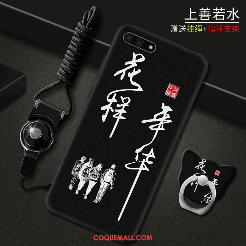 Étui Huawei Y6 2018 Téléphone Portable Incassable Rouge, Coque Huawei Y6 2018 Dessin Animé Protection