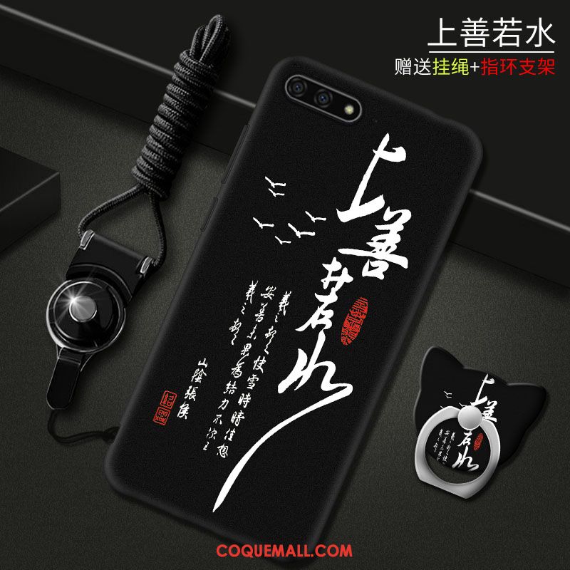 Étui Huawei Y6 2018 Téléphone Portable Incassable Rouge, Coque Huawei Y6 2018 Dessin Animé Protection