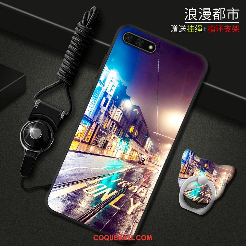 Étui Huawei Y6 2018 Téléphone Portable Incassable Rouge, Coque Huawei Y6 2018 Dessin Animé Protection