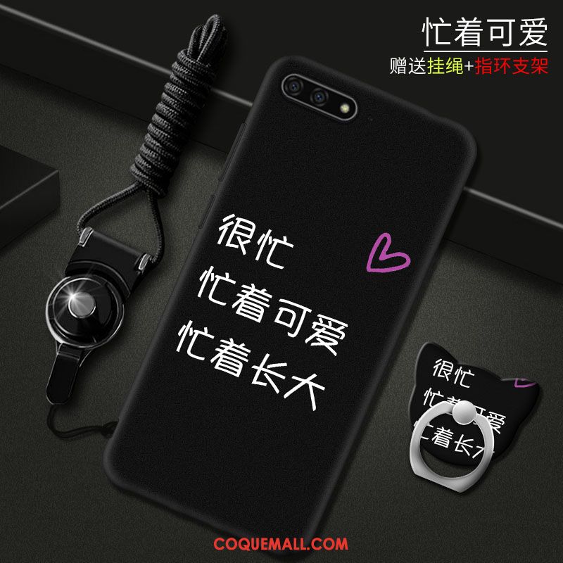 Étui Huawei Y6 2018 Téléphone Portable Incassable Rouge, Coque Huawei Y6 2018 Dessin Animé Protection