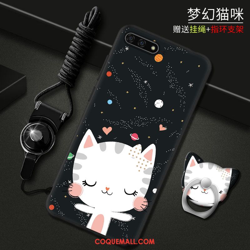 Étui Huawei Y6 2018 Téléphone Portable Incassable Rouge, Coque Huawei Y6 2018 Dessin Animé Protection