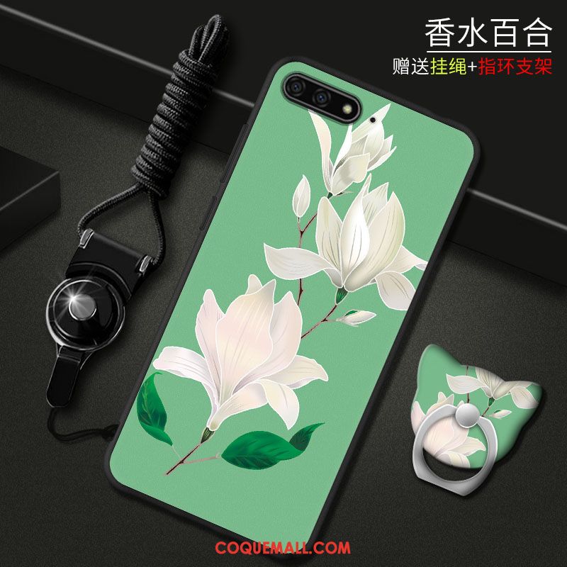 Étui Huawei Y6 2018 Téléphone Portable Incassable Rouge, Coque Huawei Y6 2018 Dessin Animé Protection