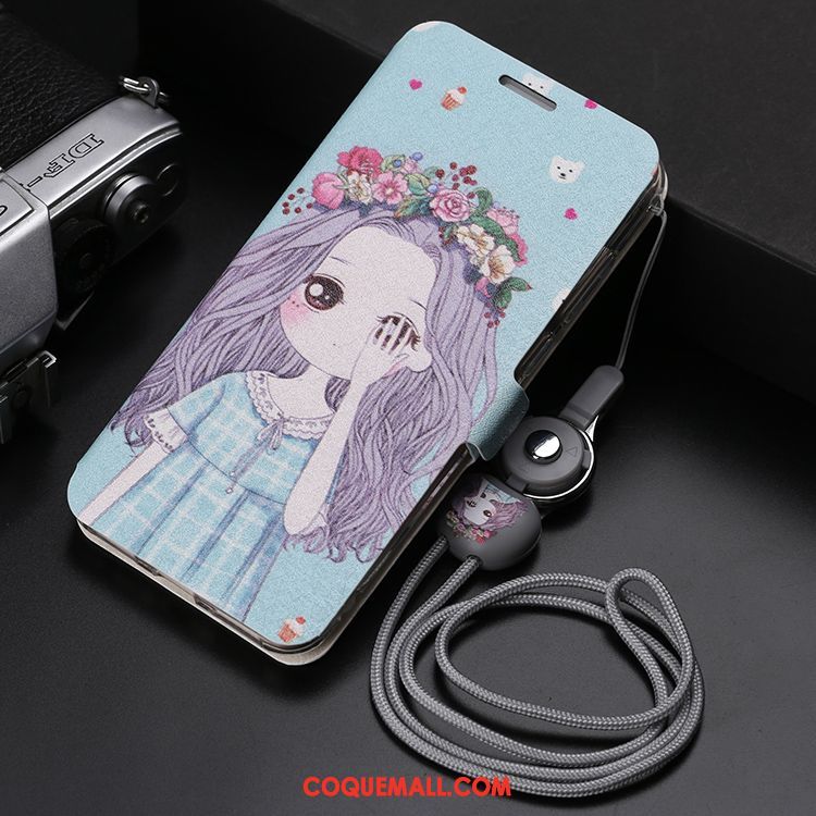 Étui Huawei Y6 2018 Téléphone Portable Protection Rouge, Coque Huawei Y6 2018 Ornements Suspendus Dessin Animé