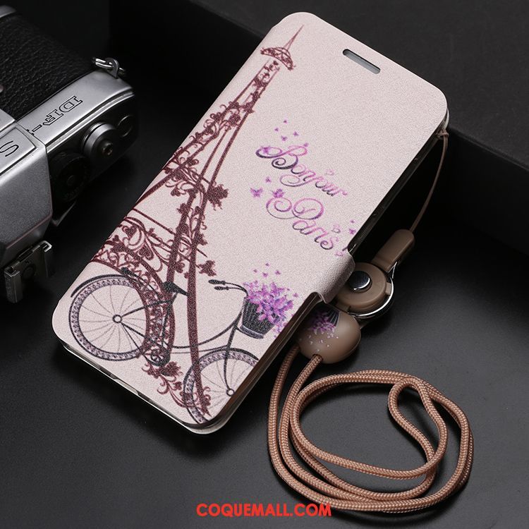 Étui Huawei Y6 2018 Téléphone Portable Protection Rouge, Coque Huawei Y6 2018 Ornements Suspendus Dessin Animé