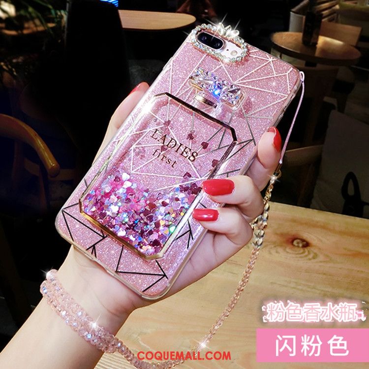 Étui Huawei Y6 2018 Téléphone Portable Quicksand Or, Coque Huawei Y6 2018 Rose Protection