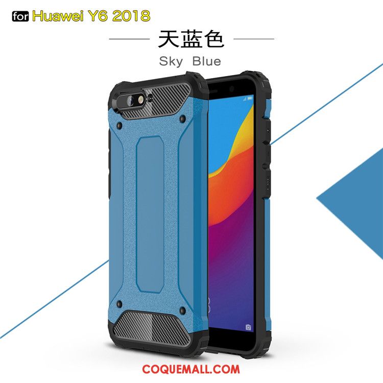 Étui Huawei Y6 2018 Téléphone Portable Tout Compris Gris, Coque Huawei Y6 2018 Protection Silicone