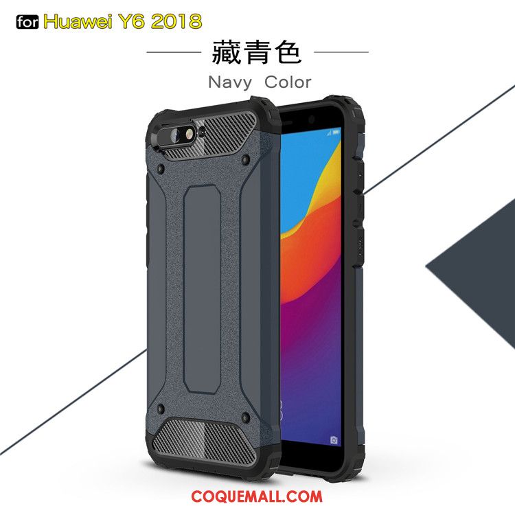 Étui Huawei Y6 2018 Téléphone Portable Tout Compris Gris, Coque Huawei Y6 2018 Protection Silicone