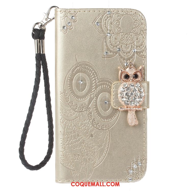 Étui Huawei Y6 2018 Téléphone Portable Étoile Étui En Cuir, Coque Huawei Y6 2018 Clamshell Gaufrage