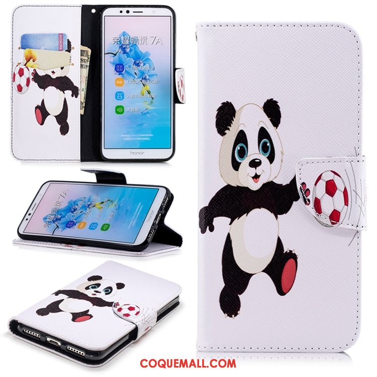 Étui Huawei Y6 2018 Téléphone Portable Étui En Cuir Noir, Coque Huawei Y6 2018 Tout Compris Incassable