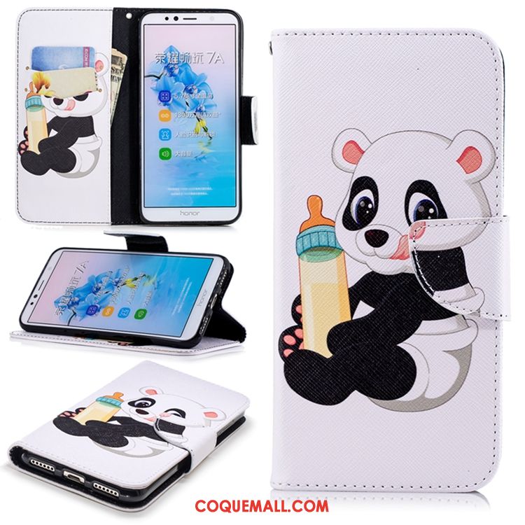 Étui Huawei Y6 2018 Téléphone Portable Étui En Cuir Noir, Coque Huawei Y6 2018 Tout Compris Incassable