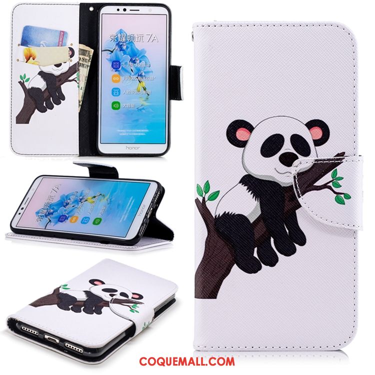 Étui Huawei Y6 2018 Téléphone Portable Étui En Cuir Noir, Coque Huawei Y6 2018 Tout Compris Incassable