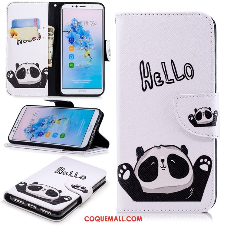 Étui Huawei Y6 2018 Téléphone Portable Étui En Cuir Noir, Coque Huawei Y6 2018 Tout Compris Incassable