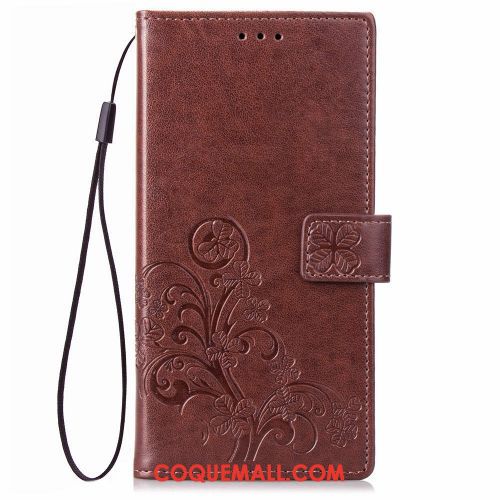 Étui Huawei Y6 2018 Étui En Cuir Noir Téléphone Portable, Coque Huawei Y6 2018 Incassable Carte