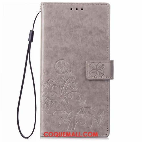 Étui Huawei Y6 2018 Étui En Cuir Noir Téléphone Portable, Coque Huawei Y6 2018 Incassable Carte