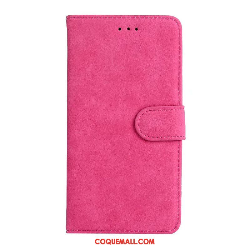 Étui Huawei Y6 2018 Étui En Cuir Portefeuille Délavé En Daim, Coque Huawei Y6 2018 Clamshell Téléphone Portable