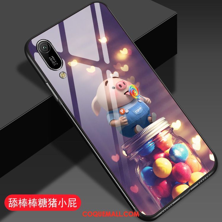 Étui Huawei Y6 2019 Amoureux Incassable Net Rouge, Coque Huawei Y6 2019 Protection Dessin Animé