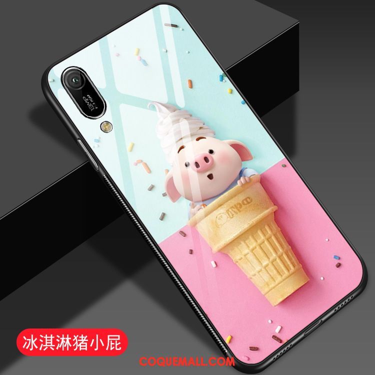 Étui Huawei Y6 2019 Amoureux Incassable Net Rouge, Coque Huawei Y6 2019 Protection Dessin Animé