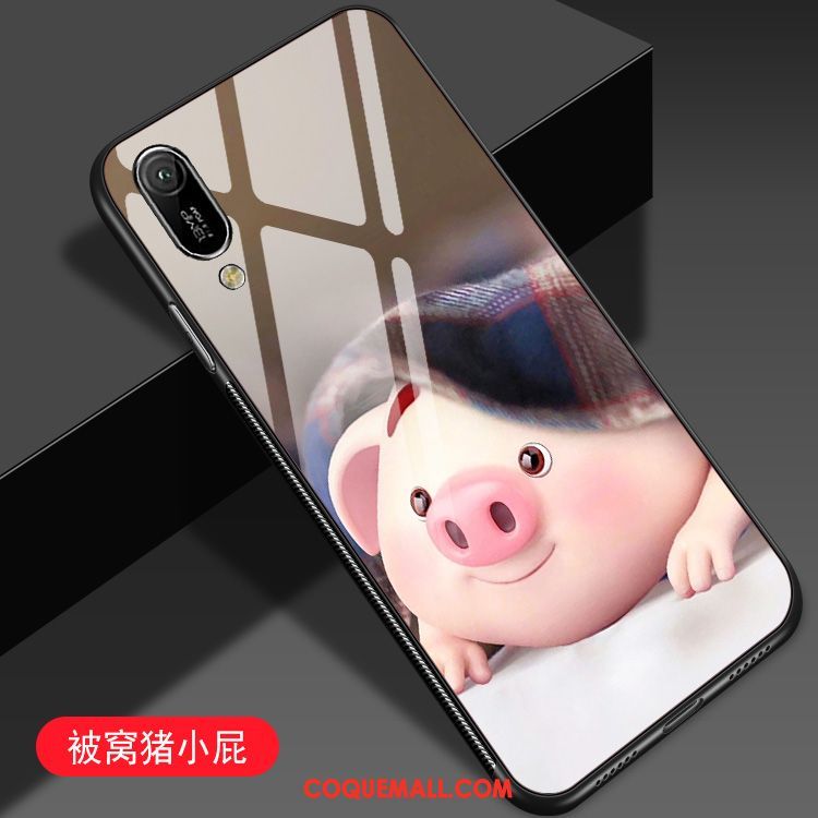 Étui Huawei Y6 2019 Amoureux Incassable Net Rouge, Coque Huawei Y6 2019 Protection Dessin Animé