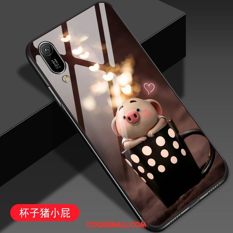 Étui Huawei Y6 2019 Amoureux Incassable Net Rouge, Coque Huawei Y6 2019 Protection Dessin Animé