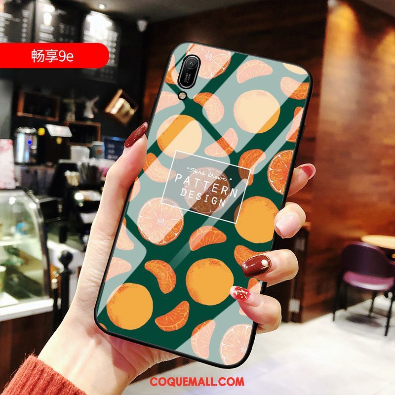 Étui Huawei Y6 2019 Charmant Personnalité Jaune, Coque Huawei Y6 2019 Incassable Silicone