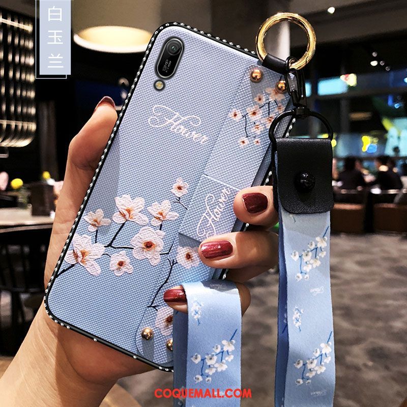 Étui Huawei Y6 2019 Fluide Doux Tendance Ornements Suspendus, Coque Huawei Y6 2019 Tout Compris Téléphone Portable