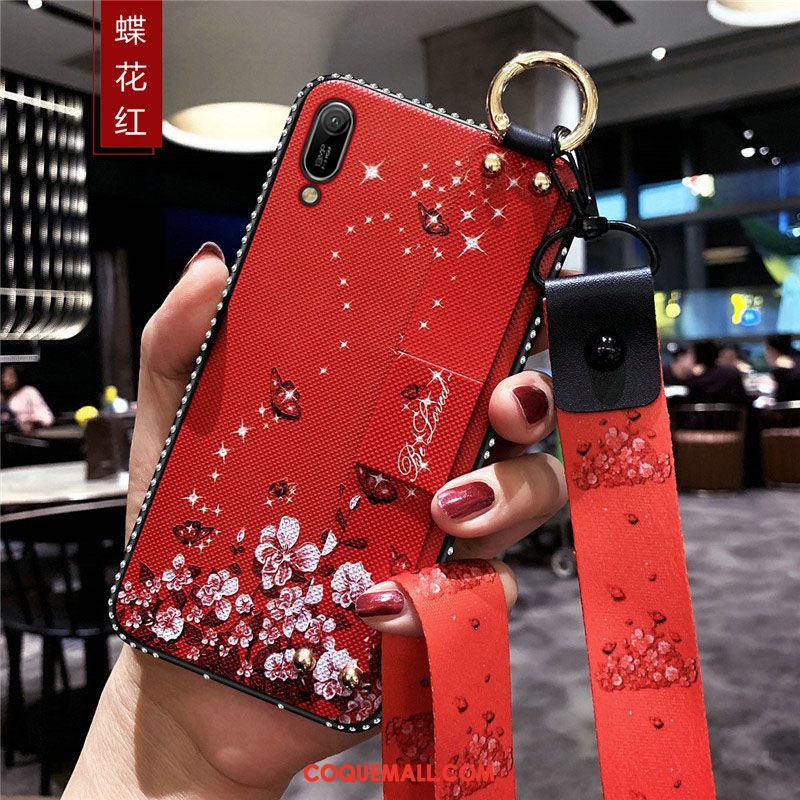 Étui Huawei Y6 2019 Fluide Doux Tendance Ornements Suspendus, Coque Huawei Y6 2019 Tout Compris Téléphone Portable