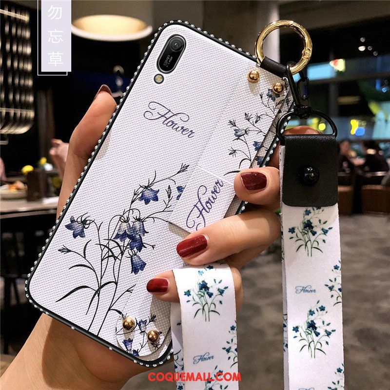 Étui Huawei Y6 2019 Fluide Doux Tendance Ornements Suspendus, Coque Huawei Y6 2019 Tout Compris Téléphone Portable