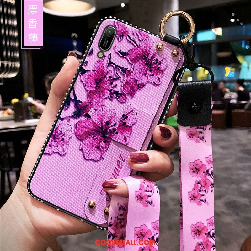 Étui Huawei Y6 2019 Fluide Doux Tendance Ornements Suspendus, Coque Huawei Y6 2019 Tout Compris Téléphone Portable